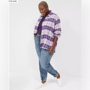 Lane Bryant Pull-On Boyfriend Jogger Jean size 26